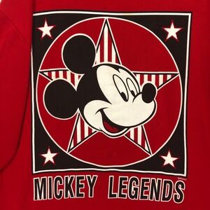 Vintage 90s Disney Mickey Unlimited Mickey Legends Red‎ Crewneck Sweatshirt 1X
